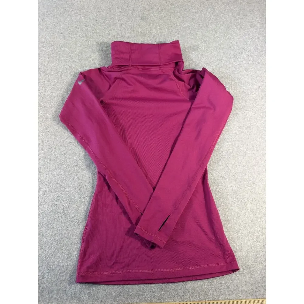 Nike Pro Women's Pink Pullover Sweater with Thumbholes, Size XS